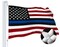 G128 Blue Lives Matter Flag Police Flag 3x5 feet Spun Polyester 220GSM Embroidered, Tough, Durable, Indoor/Outdoor, Vibrant Colors, Brass Grommet